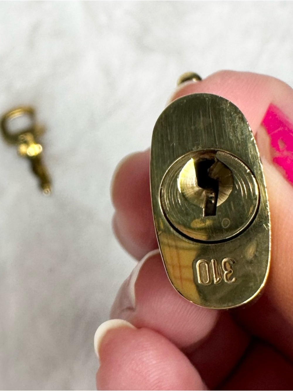 *LOUIS VUITTON* LV Monogram Lock & Key #310 - Picture 6 of 6